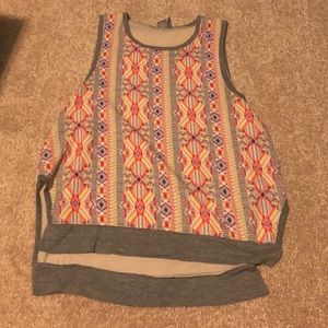 Patterned Sheer Tank